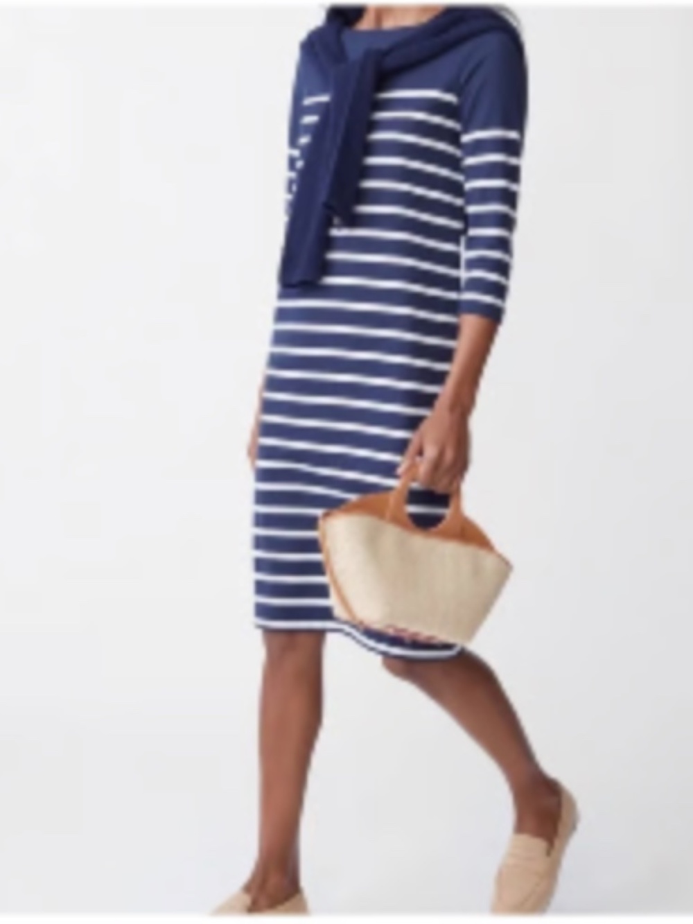 Coastal Preppy J.McLaughlin Brinker Breton Striped Dress XS